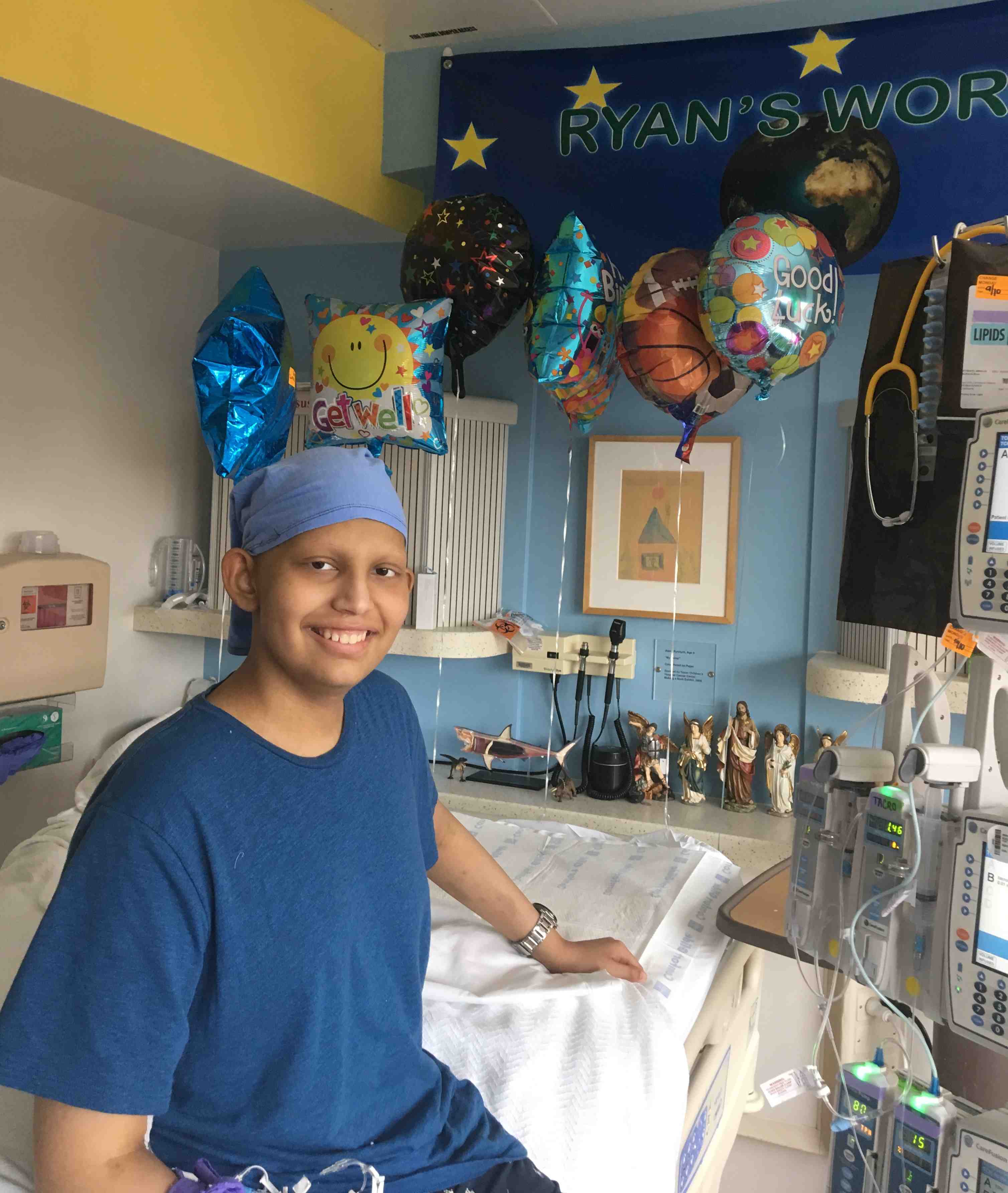 Ryan When He Received His Bone Marrow Transplant