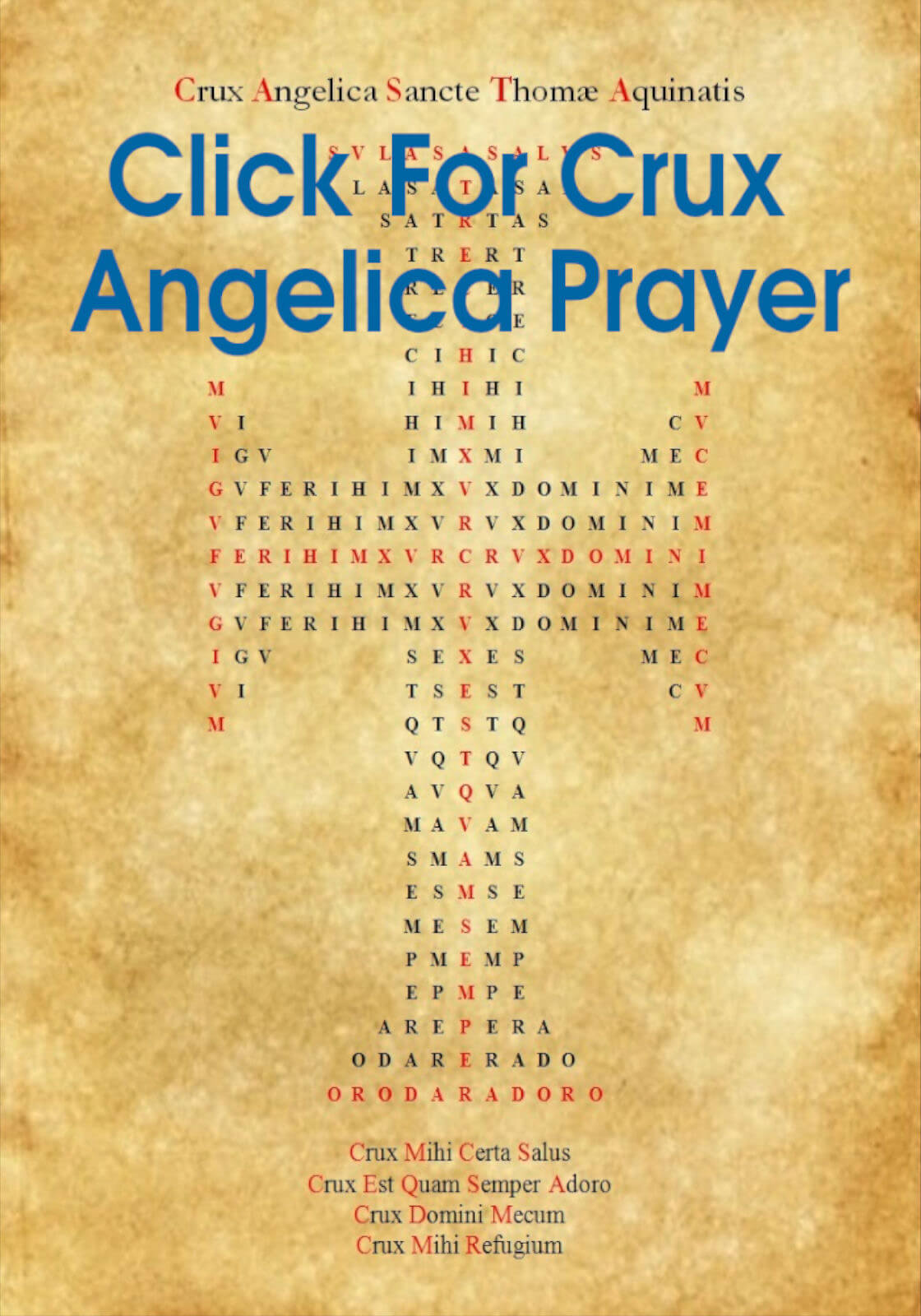 Crux Angelica Prayer